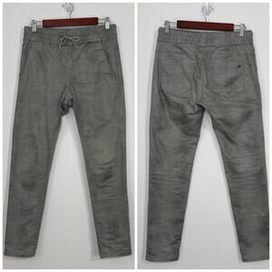 BEVY FLOG Ankle Crop Pants in Olive Gray